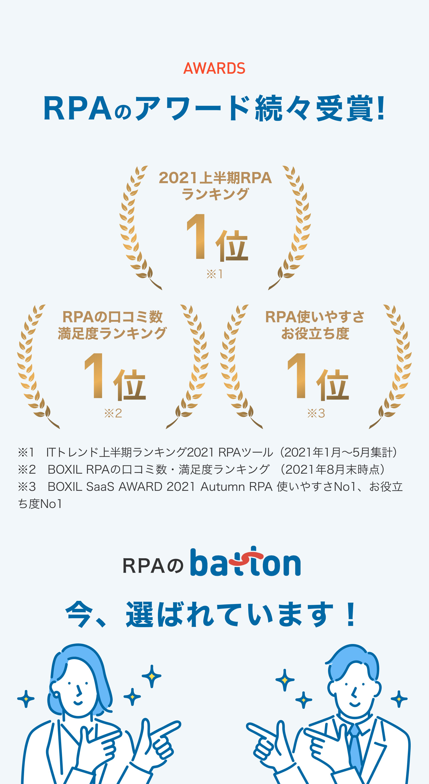 RPAアワード続々受賞